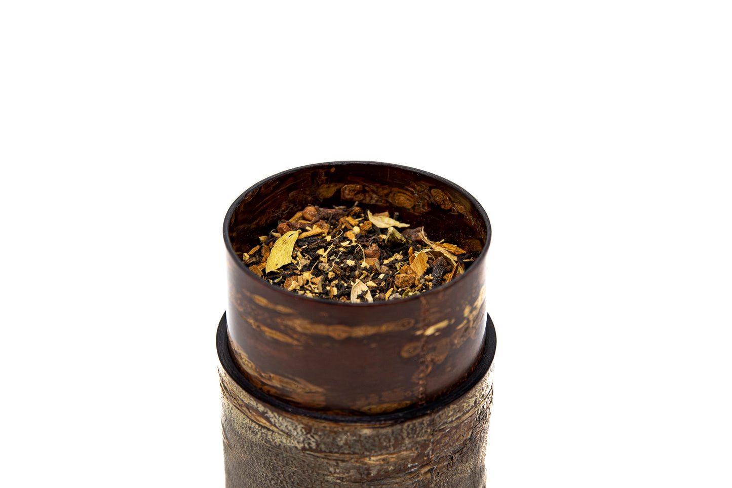 Chai tea blend in container