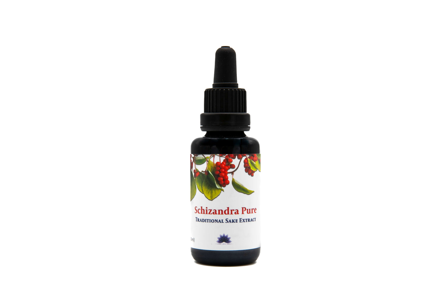 Pictured is a close up of the side view of a Schizandra Pure Traditional Sake