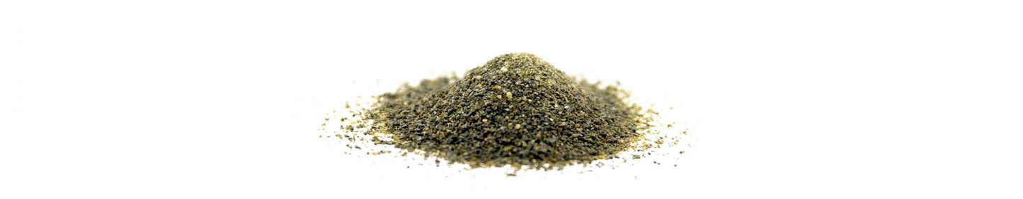 Shen Blossom's Kazumi Seaweed powder photographed on a white background