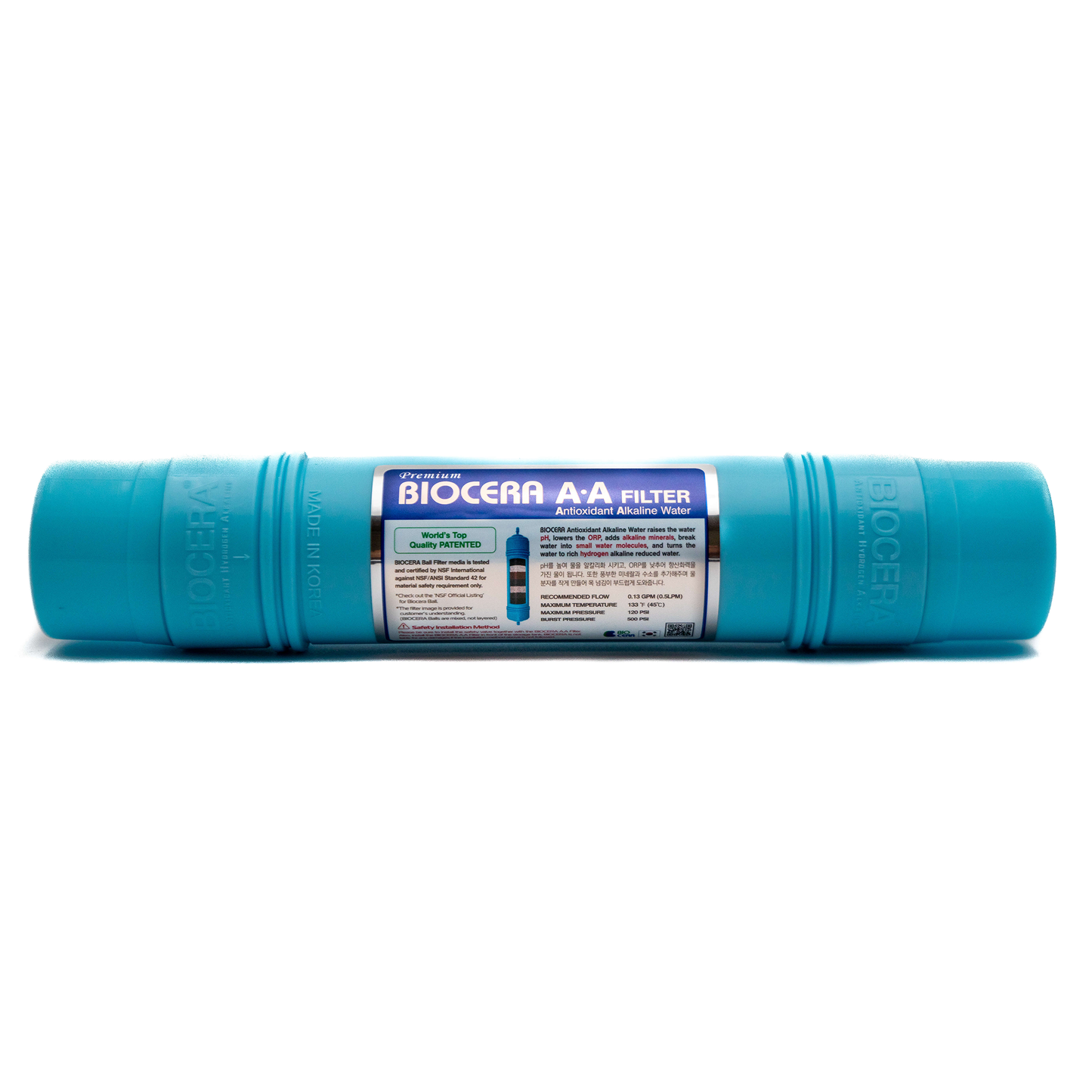 A photograph of a Biocerra water filter