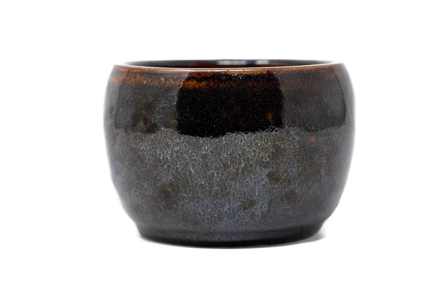 Up close side profile picture of a Chawan tea bowl