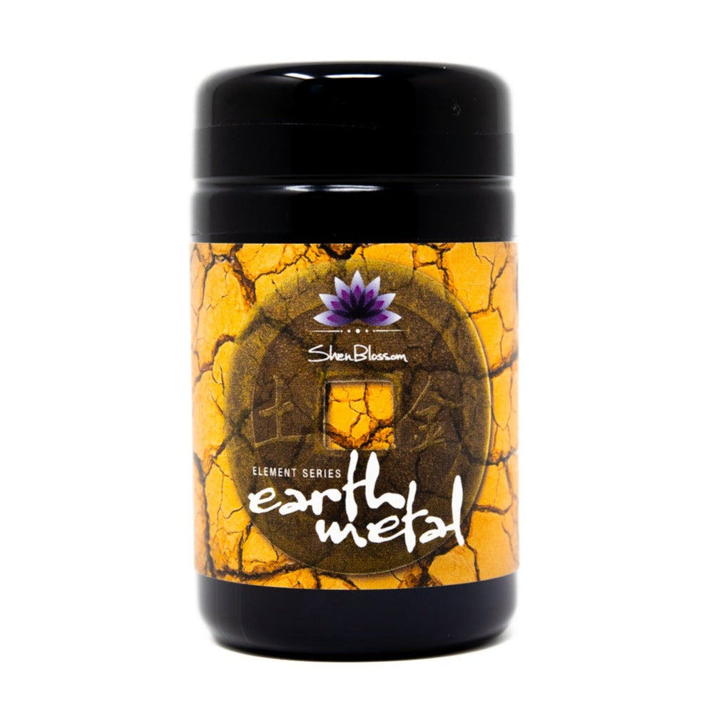 Pictured is Shen Blossom's Earth Metal supplement on a white background