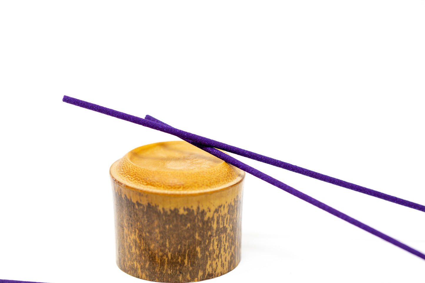 Premium incense sticks on Bamboo lid