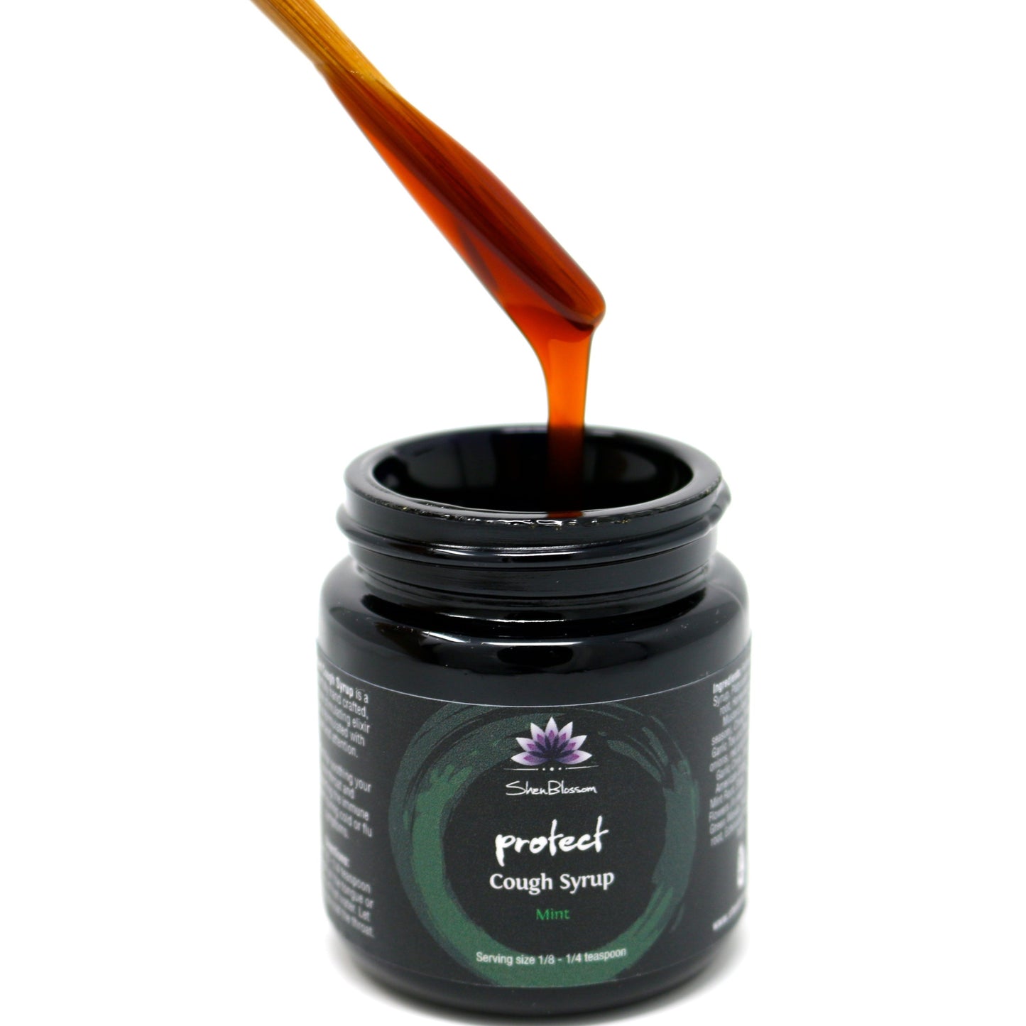 Photo of Protect Cough Syrup on wooden stick