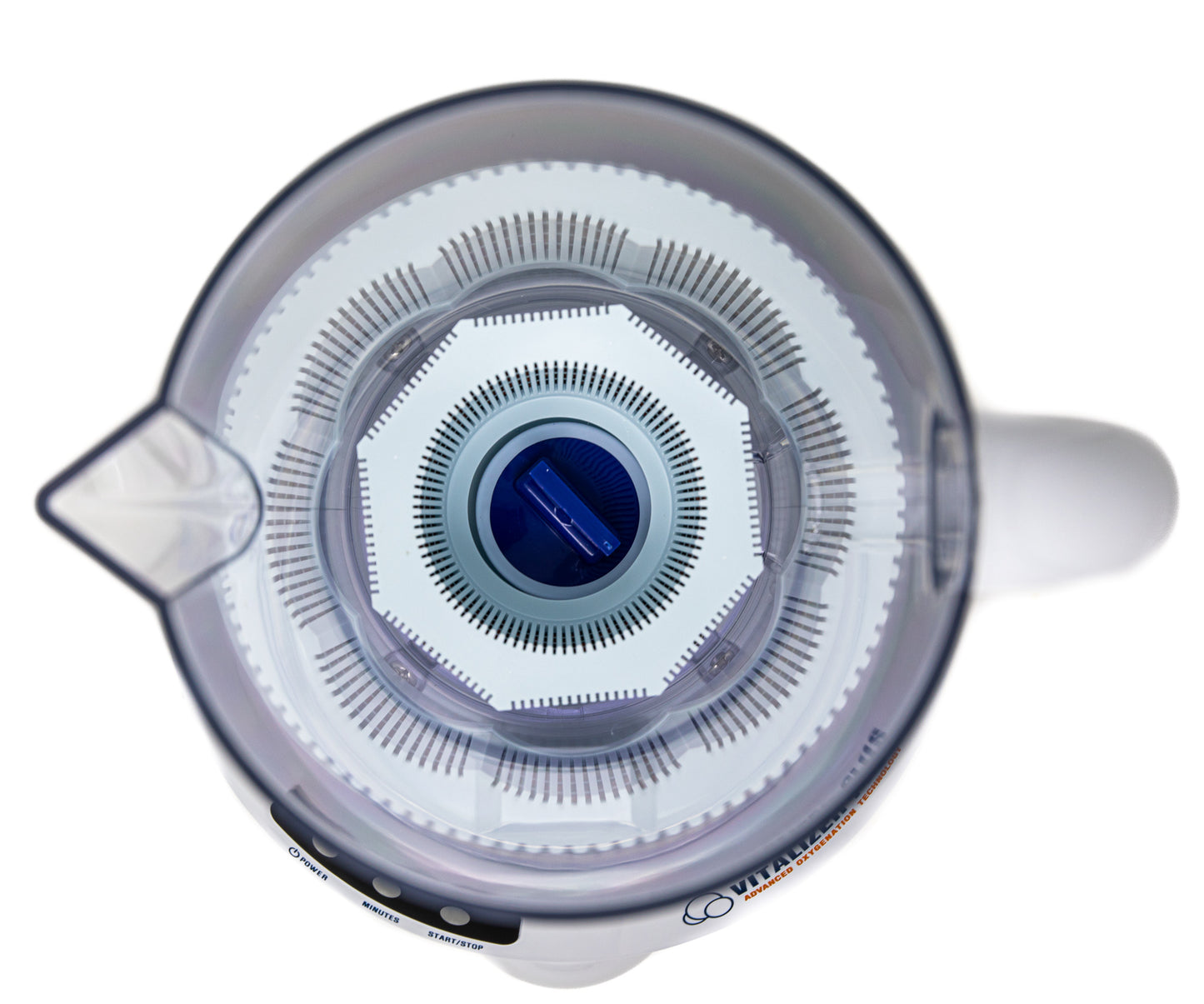 A topdown view of the inside of the Vitalizer Plus Advanced Water Technology