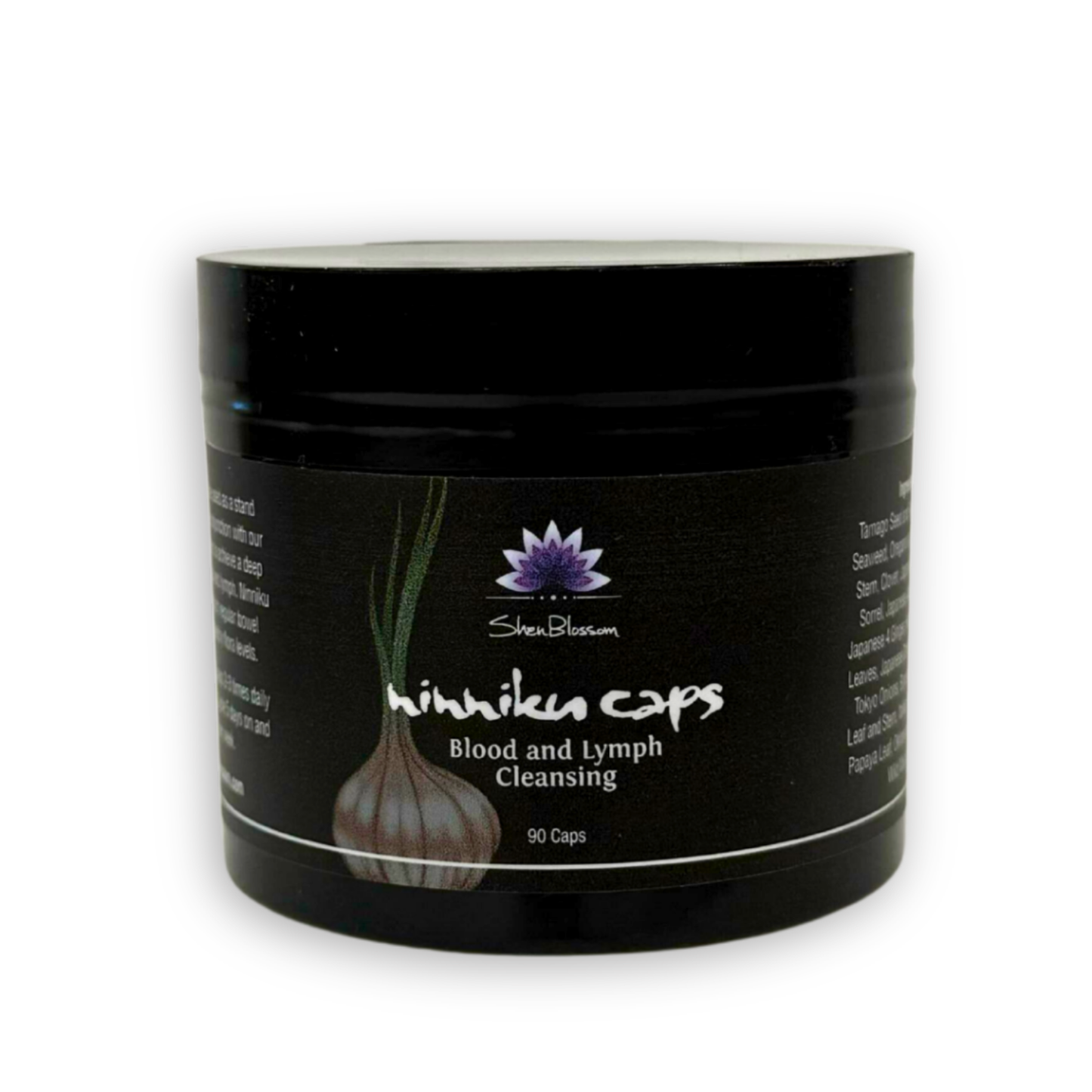An up close look at Shen Blossom's Ninniku Caps (Blood and Lymph Cleansing capsules)