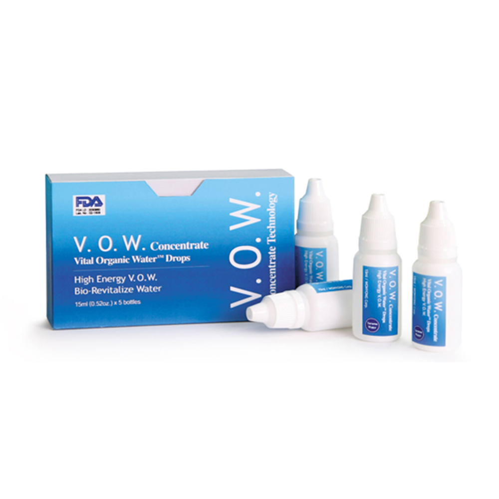 Authentic Pi Water Concentrate • V.O.W. • Vital Organic Water Drops • Pack Of 5